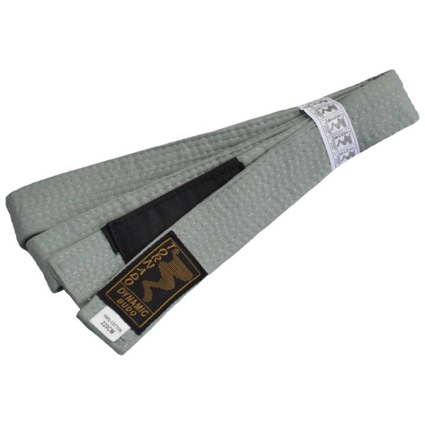 Kinder BJJ Gürtel grau m. Bar 220 cm