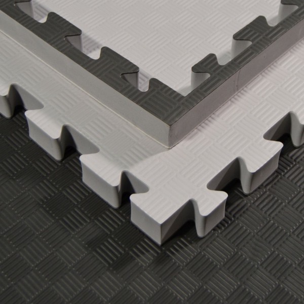 Kampfsportmatten Wendematte grau / schwarz 100x100x4cm