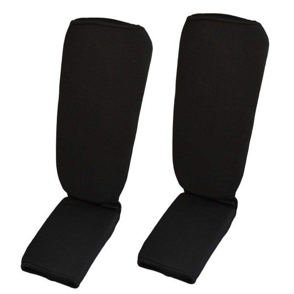 Schienbein- Spannschoner Stoff schwarz GrS