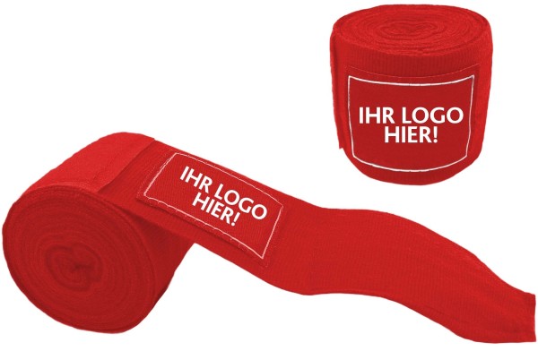 Boxbandagen, Länge 250 cm, mit individuellem Logo
