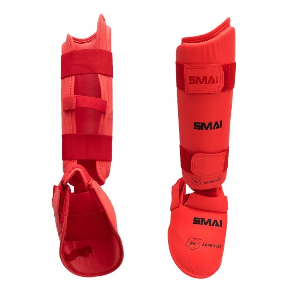 SPORTSMASTER WKF shin-Instep Guard, red
