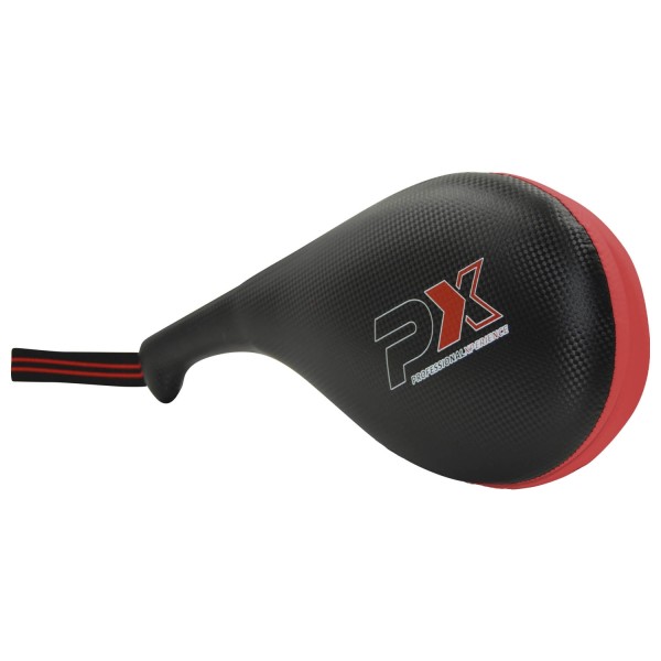 PX Taekwondo Doppel - Mitt Kunstleder schwarz-red