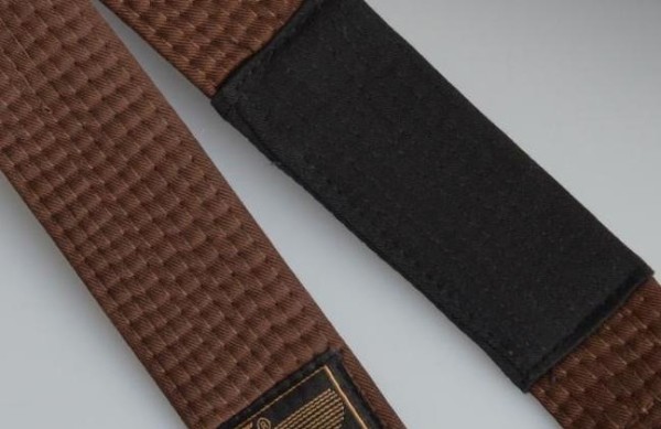 BJJ Belt, brown with black bar