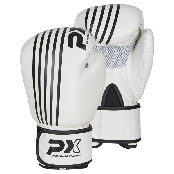 PX Boxhandschuhe SPARRING, PU weiß-schwarz