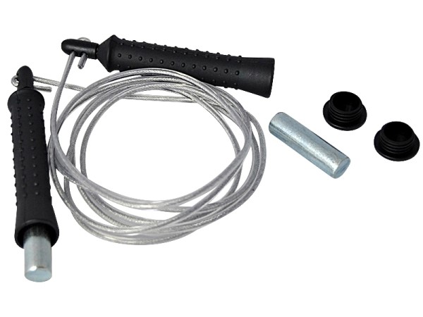 Springseil mit Stahlseil und Griffgewichten