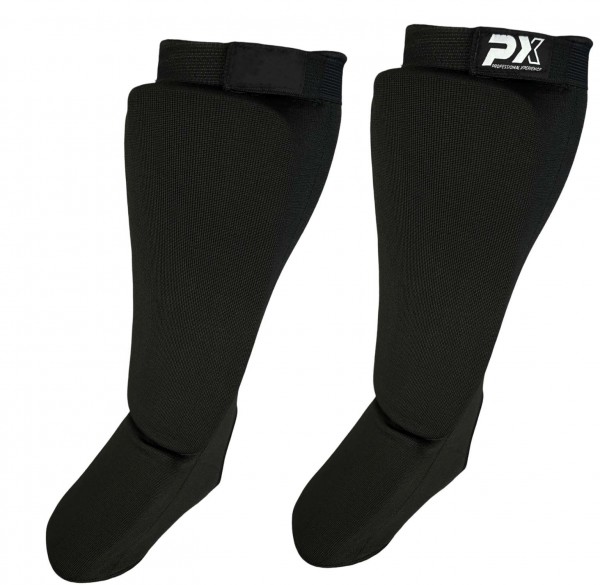 PX Schienbein- Spannschoner mit Klett schwarz