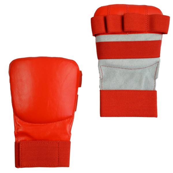 Faustschützer Hand-Mitt Echtleder rot XS